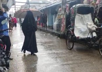 পটুয়াখালীতে মৌসুমী বায়ুর প্রভাবে বৃষ্টিপাত, জনজীবনে দুর্ভোগ