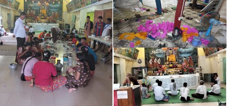 প্রবারণা পুর্ণিমায় কলাপাড়ার রাখাইন পল্লীতে উৎসবমুখর পরিবেশ