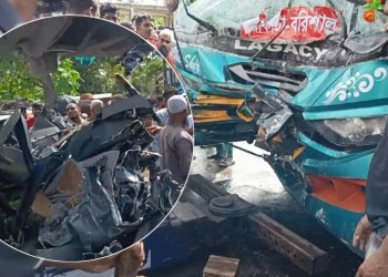 পটুয়াখালীতে র‍্যাবের গাড়ি ও বাসের মুখোমুখি সংঘর্ষে নিহত ২, আহত অন্তত ৩০