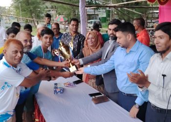 পটুয়াখালীতে ফুটবল খেলোয়াড় বাছাই প্রতিযোগিতায় সদর উপজেলা দল চ্যাম্পিয়ন