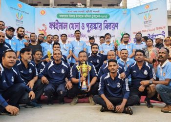 কলাপাড়ায় তারুণ্যের উৎসব উপলক্ষে ভলিবল টুর্নামেন্টের ফাইনাল খেলা সম্পন্ন