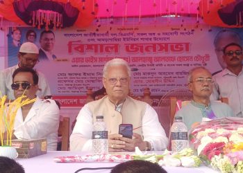 মির্জাগঞ্জে বিএনপির জনসভায় জনতার ঢল