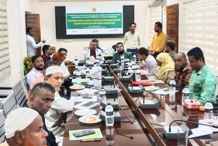 গলাচিপায় সমন্বিত স্বাস্থ্য ব্যবস্থাপনা পরিকল্পনা বিষয়ে উপজেলা দুর্যোগ কমিটির সভা