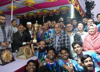 পবিপ্রবি’র ফুটবল টুর্নামেন্টে ফিশারিজ অনুষদ চ্যাম্পিয়ন