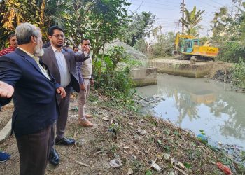 পটুয়াখালী পৌরসভার কাটাখালী খালের পুনঃখনন কার্যক্রমের উদ্বোধন