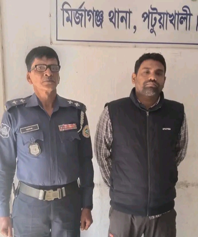 মির্জাগঞ্জে বিএনপির অফিস ভাঙচুর মামলায় স্বেচ্ছাসেবকলীগ নেতা গ্রেপ্তার