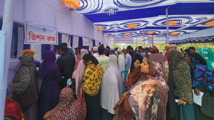 জিয়াউর রহমানের জন্মবার্ষিকী উপলক্ষে পটুয়াখালীতে ফ্রি চক্ষু সেবা