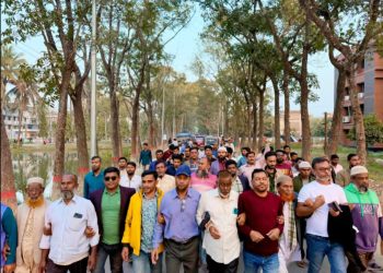 বিএনপি সরকার গঠন করায় দুমকিতে আনন্দ মিছিল অনুষ্ঠিত
