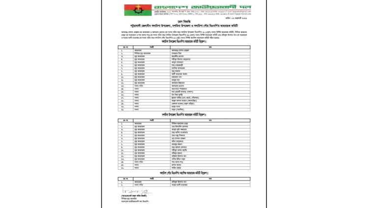 দশমিনা-গলাচিপা উপজেলা ও গলাচিপা পৌর বিএনপির নতুন কমিটির গঠন