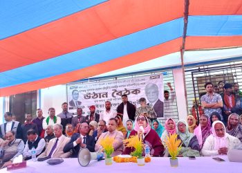 মির্জাগঞ্জে ধানের শীষের সমার্থনে সনাতন ধর্মালম্বীদের সাথে উঠান বৈঠক অনুষ্ঠিত