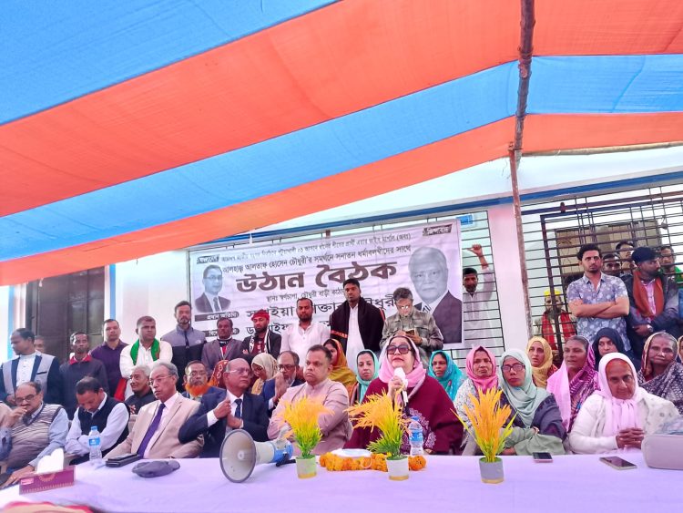 মির্জাগঞ্জে ধানের শীষের সমার্থনে সনাতন ধর্মালম্বীদের সাথে উঠান বৈঠক অনুষ্ঠিত