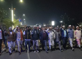 বাউফলে জামায়াতের মিছিলে বিএনপির হামলার অভিযোগে পটুয়াখালীতে বিক্ষোভ মিছিল