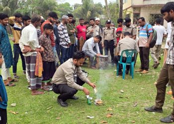 কলাপাড়ায় মাদক সেবনের দায়ে তিন যুবকের একমাস করে কারাদন্ড