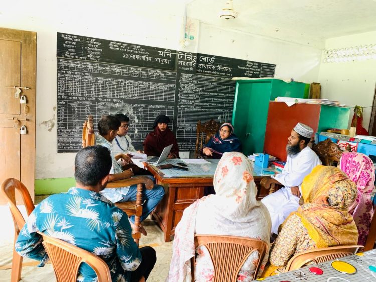 পটুয়াখালীর মধ্য পশ্চিম গাবুয়া সরকারি প্রাথমিক বিদ্যালয়ে এসিজি’র অধিপরামর্শ সভা