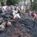 কলাপাড়ায় অগ্নিকান্ডে ছয় দোকানির সর্বনাশ, পুড়ে ছাই দোকানপাট