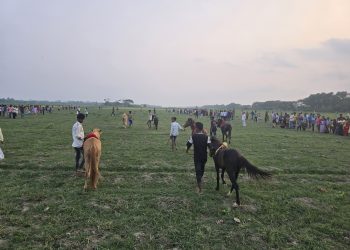 হারানো ঐতিহ্য ফিরে এলো দুমকিতে: ঘোড়দৌড় দেখতে জনতার উপচে পড়া ভিড়