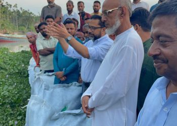 কাউখালীতে সন্ধ্যা নদীর ভাঙ্গন ঠেকাতে ১,৭১ কোটি টাকার প্রকল্প উদ্বোধন
