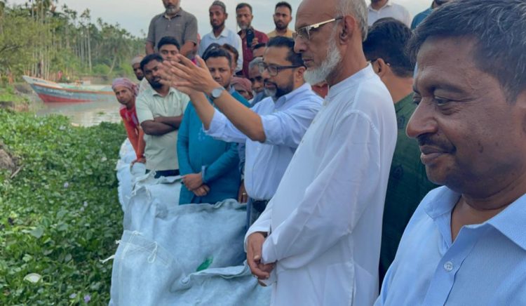 কাউখালীতে সন্ধ্যা নদীর ভাঙ্গন ঠেকাতে ১,৭১ কোটি টাকার প্রকল্প উদ্বোধন