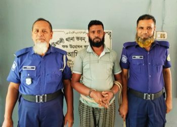 কাউখালীতে চোরাই চক্রের মূলহোতা দেলোয়ার হোসেন আটক
