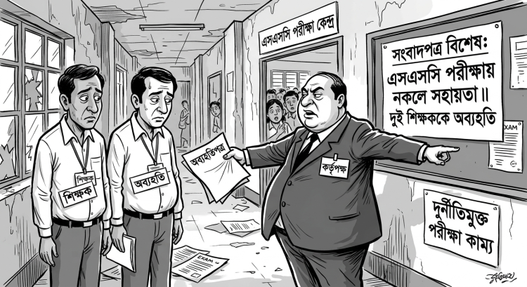কলাপাড়ায় এসএসসি পরীক্ষায় নকলে সহায়তা: দুই শিক্ষককে অব্যহতি
