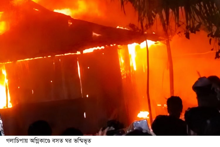 গলাচিপায় অগ্নিকাণ্ডে বসত ঘর ভষ্মিভূত