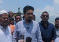 তেঁতুলিয়া নদীর ভাঙন কবলিত এলাকা পরিদর্শন করেন দশমিনার ইউএনও মাহমুদ হাসান