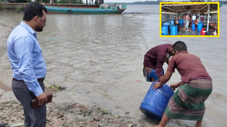 গলাচিপায় প্রায় অর্ধকোটি টাকা মূল্যের গলদা চিংড়ির রেনু জব্দ