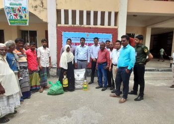 রাঙ্গাবালীতে ১ হাজার জেলে পরিবার পেল খাদ্য সহায়তা