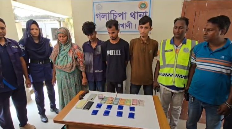 গলাচিপায় নারীসহ ০৩ মাদক কারবারি আটক