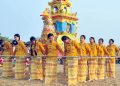 কলাপাড়ায় ধর্মীয় আঞ্চলিক সংঘরাজের রাজকীয় সম্মাননায় শেষ বিদায়
