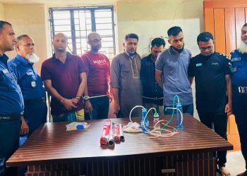 কাউখালীতে বিশেষ অভিযানে ৩০ পিস ইয়াবাসহ ৬ মাদক ব্যবসায়ী গ্রেফতার