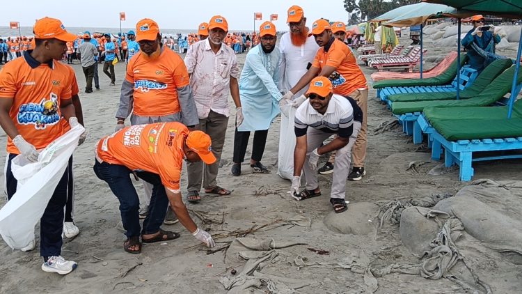 কুয়াকাটায় বিশ্ব পরিবেশ দিবসে পরিচ্ছন্নতা অভিযান