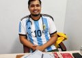 আর্জেন্টিনা জার্সি পরে আসলে রোগীদের ফ্রি চিকিৎসা দেবেন ডাঃ সাইফুল ইসলাম রনি