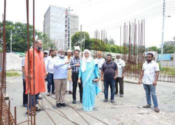 পরিকল্পনা কমিশনের পরিচালকের পবিপ্রবি’র উন্নয়ন প্রকল্প সরেজমিন পরিদর্শন