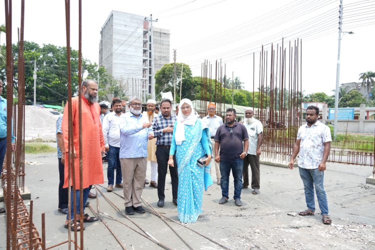 পরিকল্পনা কমিশনের পরিচালকের পবিপ্রবি’র উন্নয়ন প্রকল্প সরেজমিন পরিদর্শন