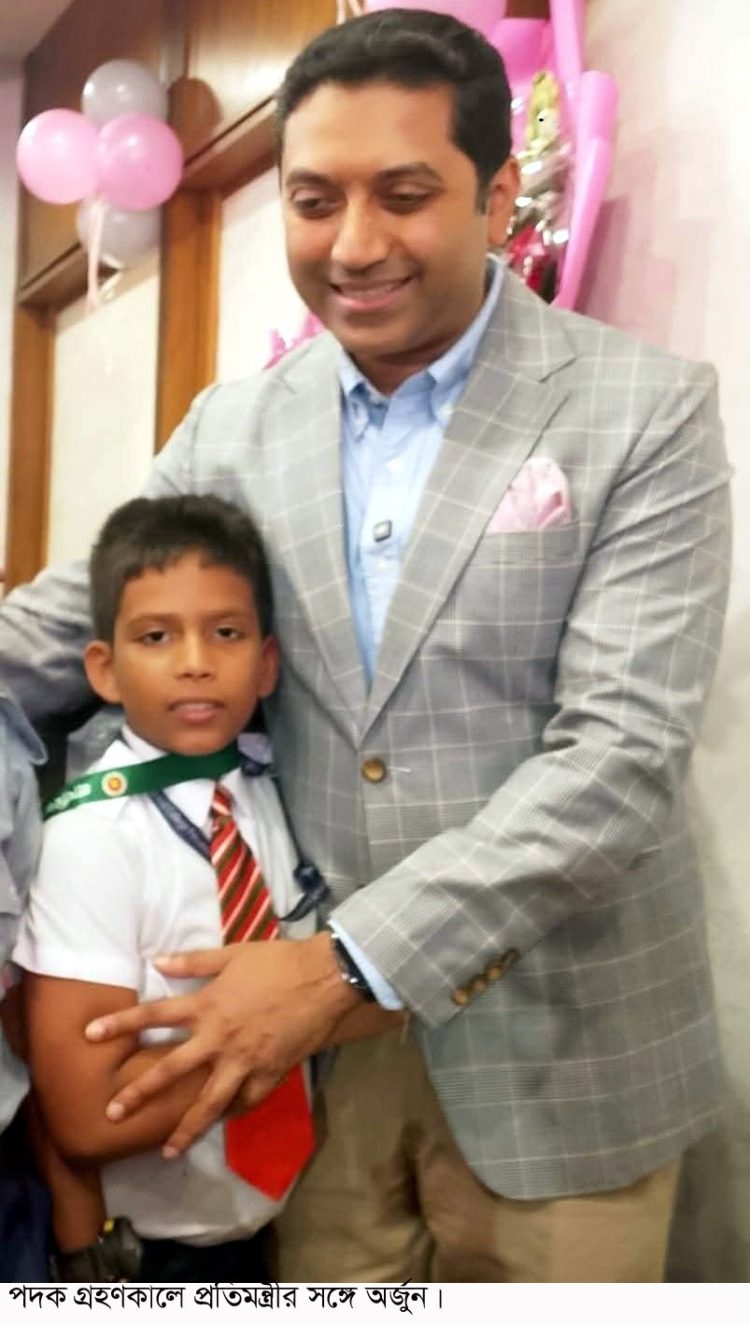 কলাপাড়ার ছোট্ট অর্জুনের বড় সাফল্য