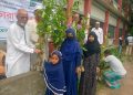 পটুয়াখালীতে হাশেম-রোকেয়া সমাজ উন্নয়ন সংস্থার উদ্যোগে চারা বিতরণ