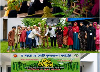 বাউফলের মমিনপুর রজ্জবিয়া দাখিল মাদরাসায় বৃক্ষরোপণ কর্মসূচি ও সেমিনার অনুষ্ঠিত
