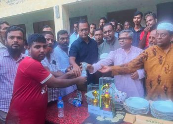 কাউখালীতে শ্রমিক দলের উদ্যোগে ফুটবল টুর্নামেন্টের ফাইনাল অনুষ্ঠিত, মাদকমুক্ত সমাজ গঠনে খেলাধুলার ওপর গুরুত্বারোপ