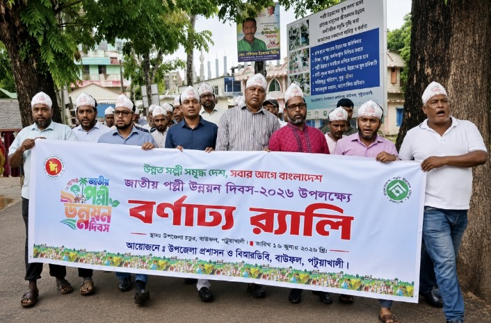বাউফলে পল্লী গড়ার প্রত্যয়ে জাতীয় পল্লী উন্নয়ন দিবস উদযাপন
