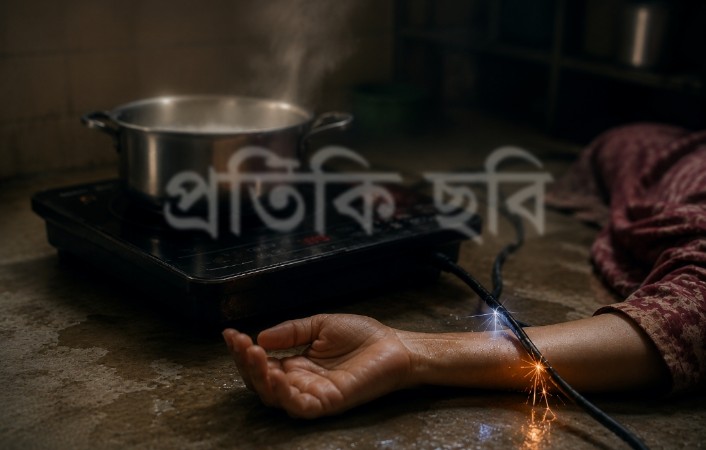 ম্যাজিক চুলায় রান্নার সময় বিদ্যুৎস্পৃষ্টে গৃহবধূর মৃত্যু, পঞ্চগড়ে শোক