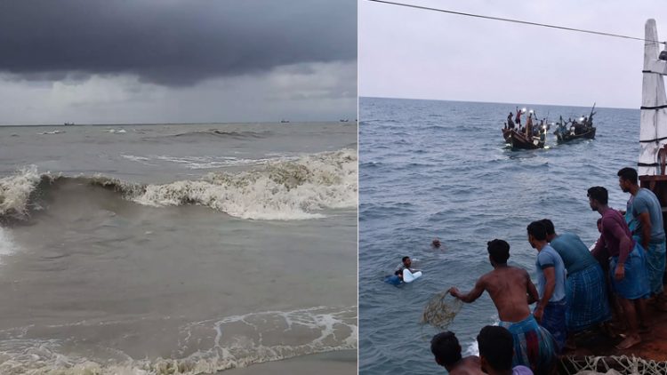 কুয়াকাটা সংলগ্ন বঙ্গোপসাগরে চার দিনে তিন ট্রলারডুবি, নিখোঁজ ১৩ জেলে