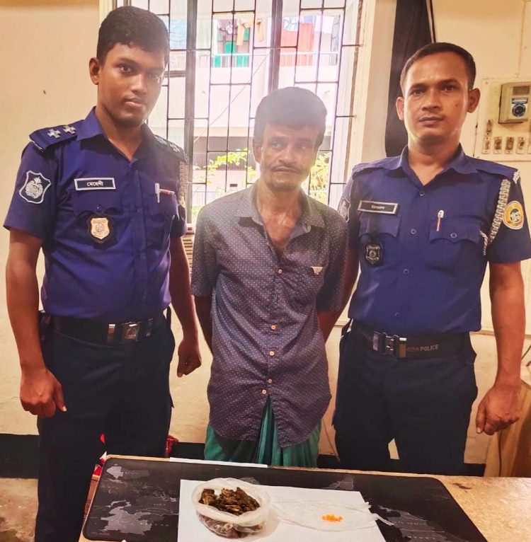 কাউখালীতে পুলিশের বিশেষ অভিযানে গাঁজা-ইয়াবাসহ আটক মাদক কারবারি