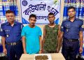 কাউখালীতে পুলিশের বিশেষ অভিযান: গাঁজা-ইয়াবাসহ দুই মাদক ব্যবসায়ী গ্রেফতার