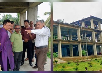 কাউখালীতে ৩ বছরেও শেষ হয়নি সাইক্লোন সেন্টারের কাজ, পরিদর্শনে জলবায়ু ট্রাস্টের এমডি