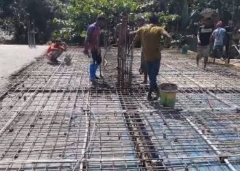 রুহিয়ার অলিমপাড়ায় বায়তুল মামুর জামে মসজিদের ছাদ ঢালাই কাজের শুভ উদ্বোধন