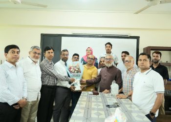 পবিপ্রবিতে নবনিযুক্ত উপ-উপাচার্যকে মৃত্তিকা বিজ্ঞান বিভাগের সংবর্ধনা