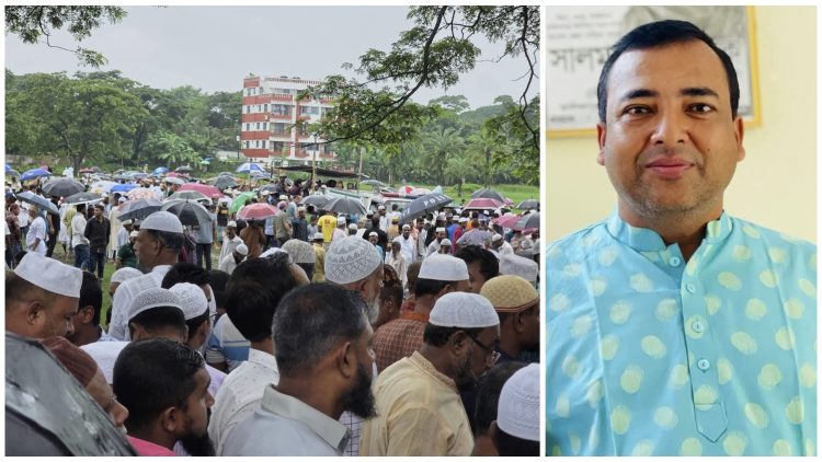 নিজ বাড়িতে চিরনিদ্রায় শায়িত আওয়ামী লীগ নেতা মনির খান