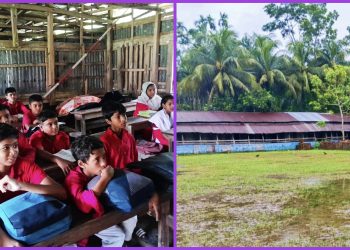 কাউখালীর উত্তর নীলতি সমতট মাধ্যমিক বিদ্যালয়ে ব্যাহত পাঠদান, আকুতি পাকা ভবনের