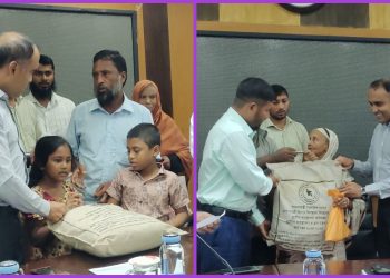 মিলাদুন্নবীতে ডিসির খাদ্য সহায়তা, একশ পরিবারের মুখে হাসি